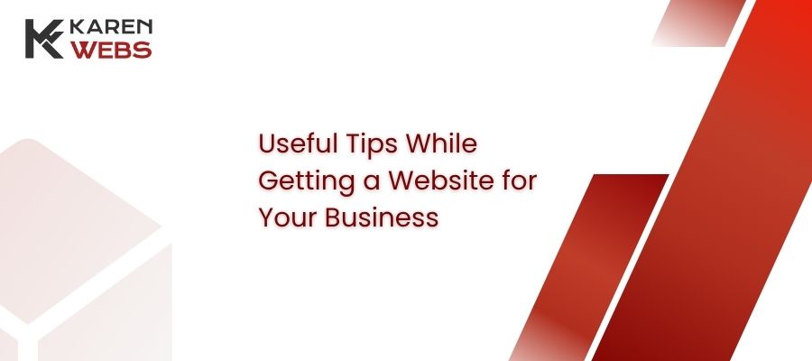 useful tips while getting a website for your business