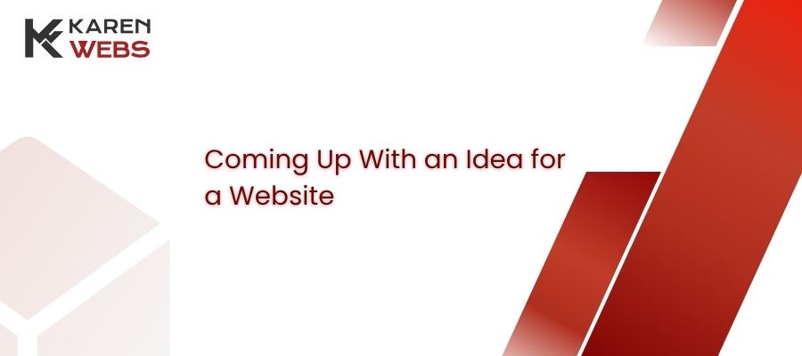 coming up with an idea for a website